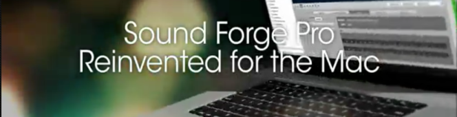 Sony Officially Announce Sound Forge Pro Mac 1.0